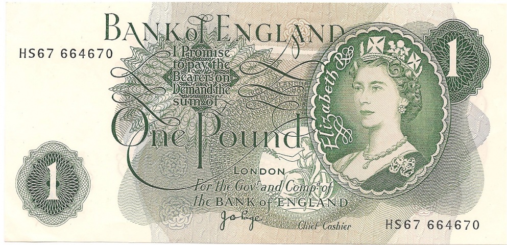 1 фунт, 1970 год (J.B.Page)
