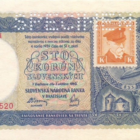 100 крон 1940 год - образец