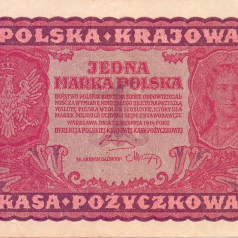 1 польская марка 1919 год
