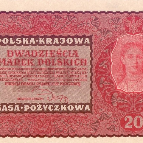 20 польских марок 1919 год