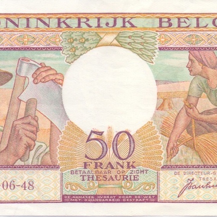 50 франков, эмиссия 1948, 1950 годов