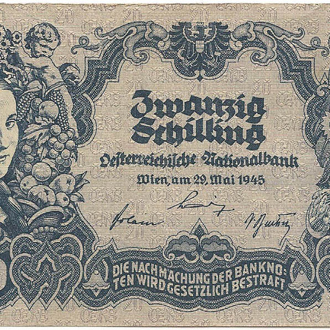 20 шиллингов, 1945 год