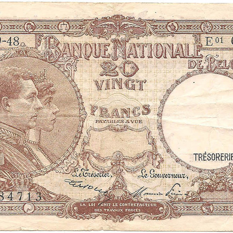 20 франков, эмиссия 1948 года