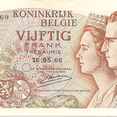 50 франков, эмиссия 1964-1966 годов
