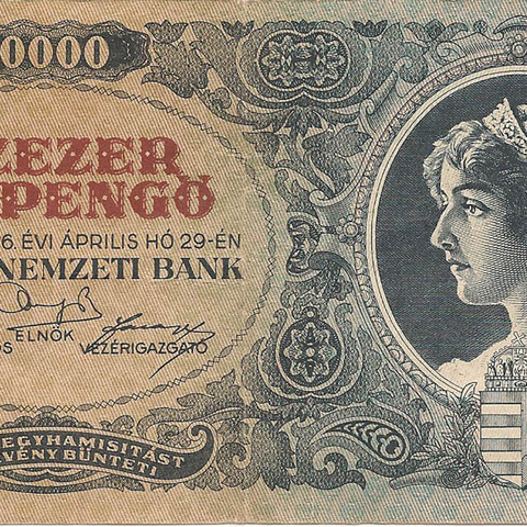 10 тысяч миллионов пенго, 1946 год