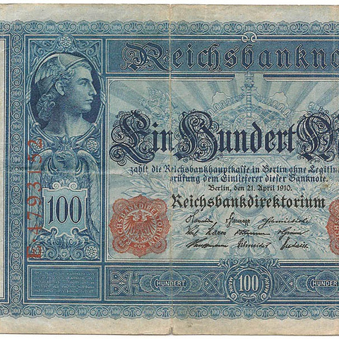 100 марок, 1910 год