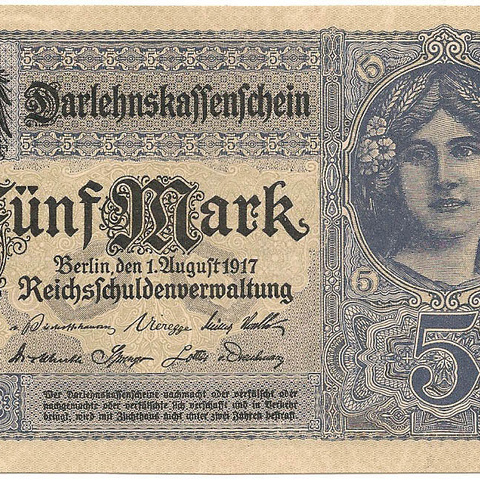 5 марок, 1917 год