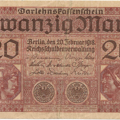 20 марок, 1918 год
