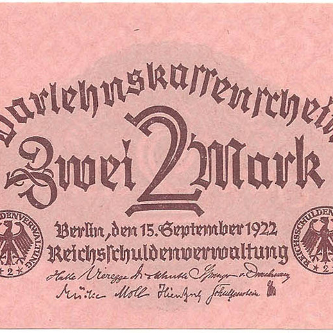 2 марки, 1922 год