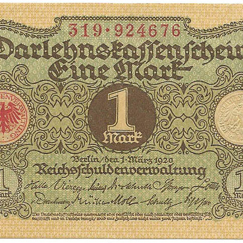 1 марка, 1920 год