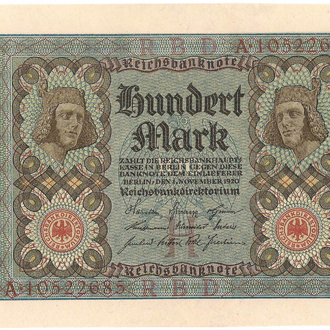 100 марок, 1920 год