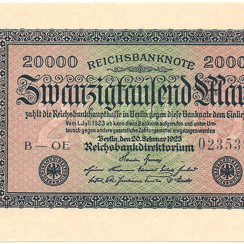 20000 марок, 1923 год