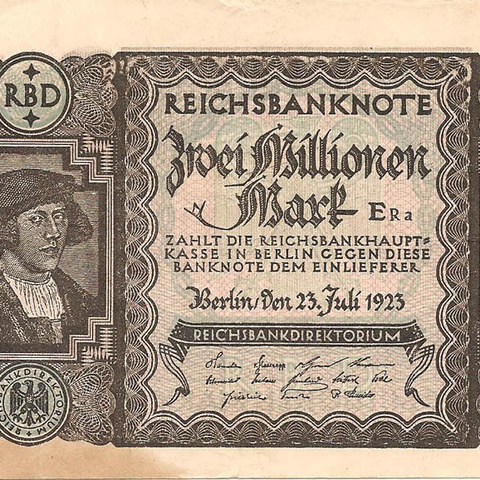 2 миллиона марок, 1923 год