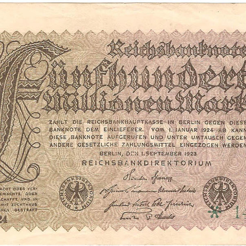 500 миллионов марок, 1923 год (2)
