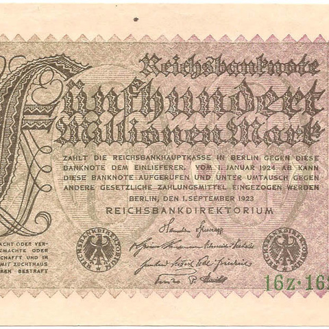 500 миллионов марок, 1923 год (3)