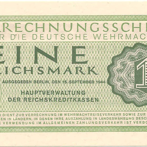 1 рейхсмарка, 1944 год