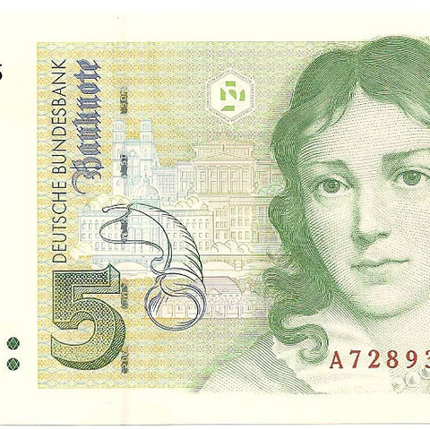 5 немецких марок, 1991 год