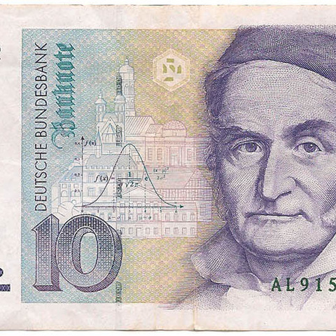 10 немецких марок, 1989 год (Pohl-Schlesinger)