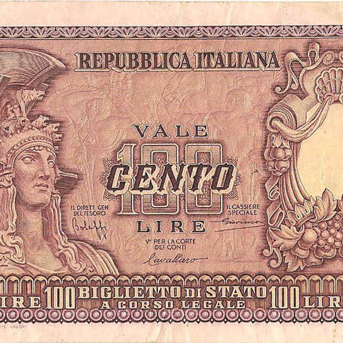 100 лир, 1951 год