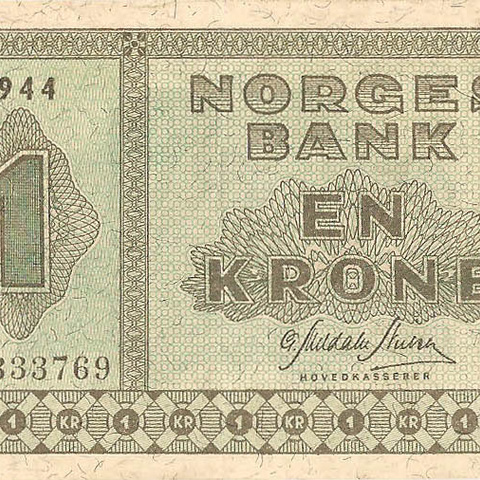 1 крона, 1944 год