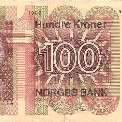 100 крон, 1982 год
