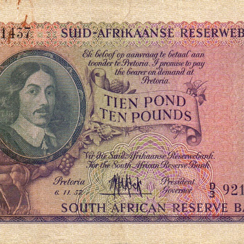 10 фунтов, 1957 год