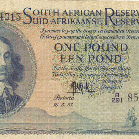 1 фунт, 1957 год