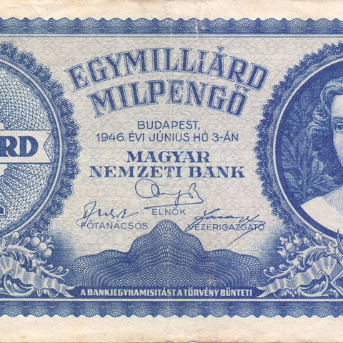 1 миллиард пенго, 1946 год  XF