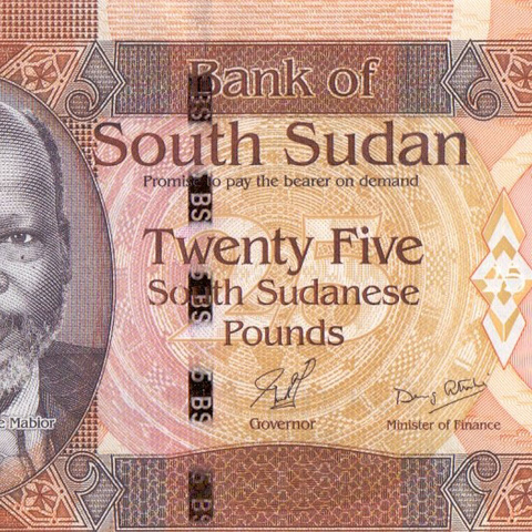 25 суданских фунтов, 2011 год UNC