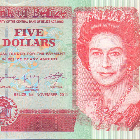 5 долларов, 2011 год UNC