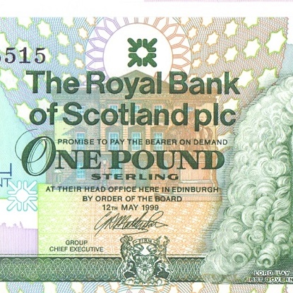 1 фунт, 1999 год UNC