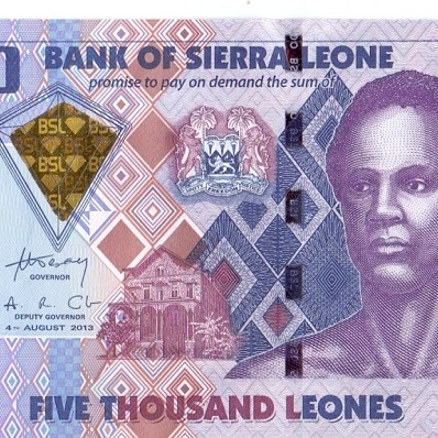 5000 леоне, 2013 год