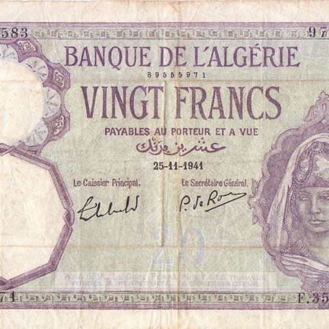 20 франков, 1941 год