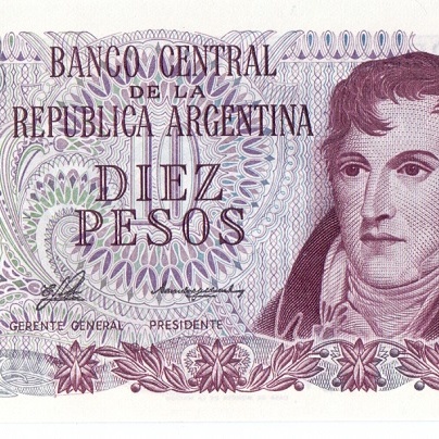 10 песо, 1976 год UNC