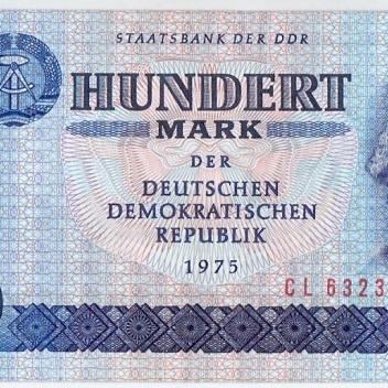 100 марок, 1975 год aUNC