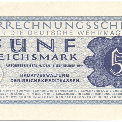 5 рейхсмарок, 1944 год