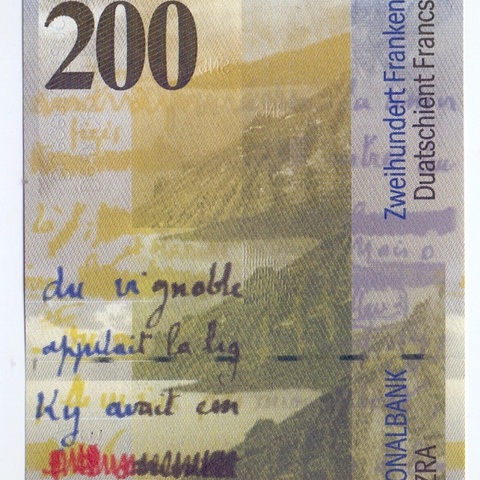 200 франков, 2013 год UNC