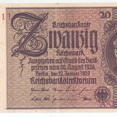 20 рейхсмарок, 1929 год