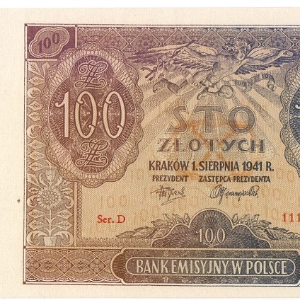 100 злотых, 1941 год