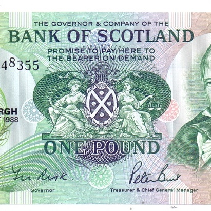 1 фунт, 1988 год UNC
