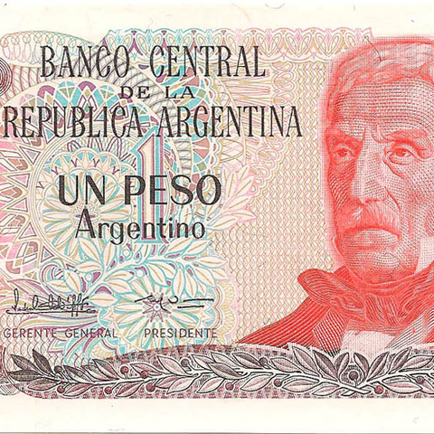 1 аргентинское песо, 1983-1984 гг.