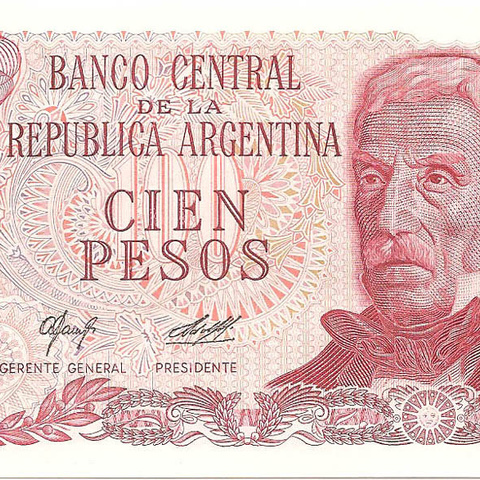 100 песо, 1976-1978 гг.