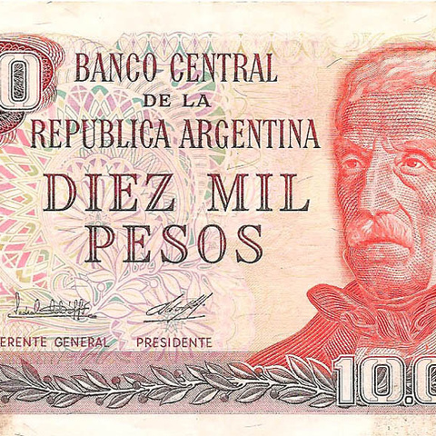 10000 песо, 1976-1983 гг.