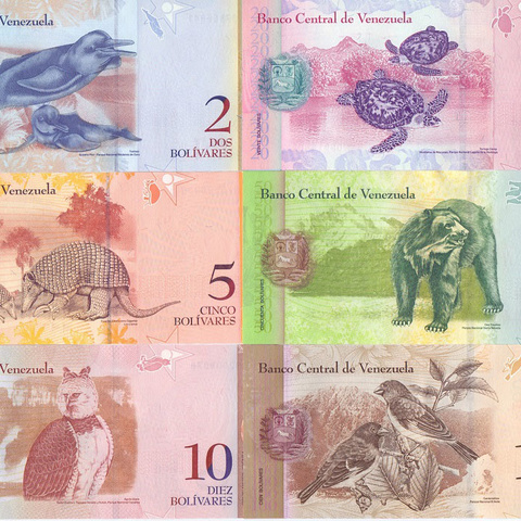 Комплект банкнот Венесуэлы