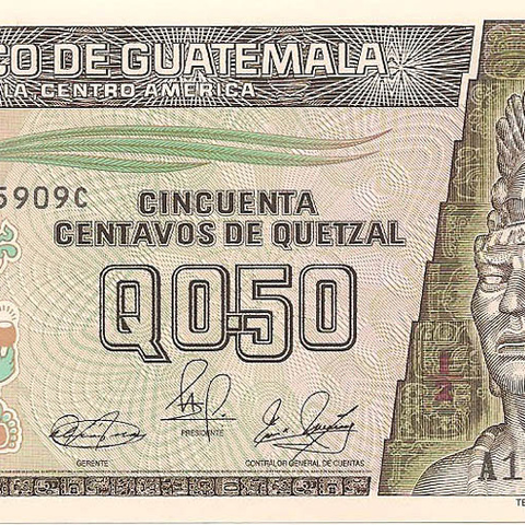 0,50 кецаля, 1989 год