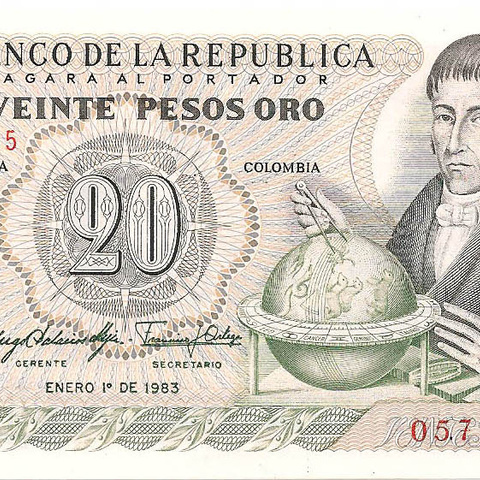 20 песо, 1983 год