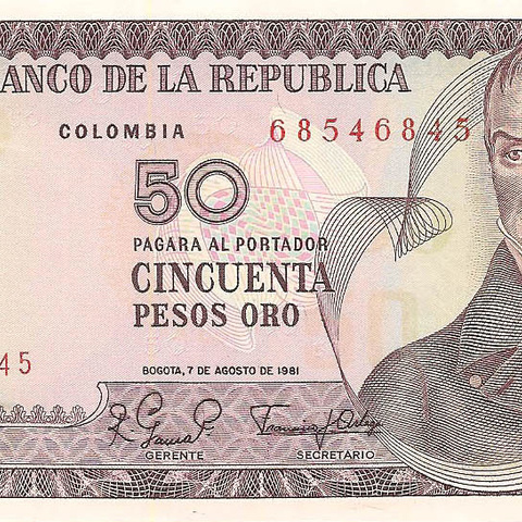 50 песо, 1981 год