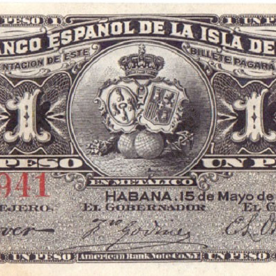 1 песо 1896 год - Куба
