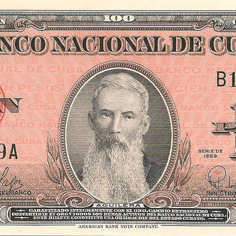 100 песо, 1959 год UNC
