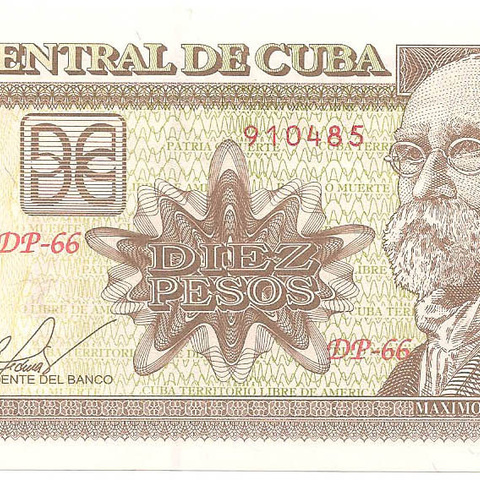 10 песо, 2014 год